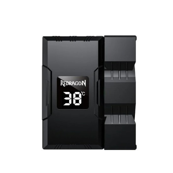Redragon CC-1014 ARGB Black Air CPU Cooler with Temperature Display