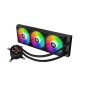 REDRAGON CCW-1017 Black 360 CPU Liquid Cooler With Temperature Display 3x 12cm ARGB Fans