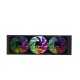 REDRAGON CCW-1017 Black 360 CPU Liquid Cooler With Temperature Display 3x 12cm ARGB Fans