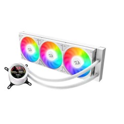 REDRAGON CCW-1017 White 360 CPU Liquid Cooler With Temperature Display 3x 12cm ARGB Fans