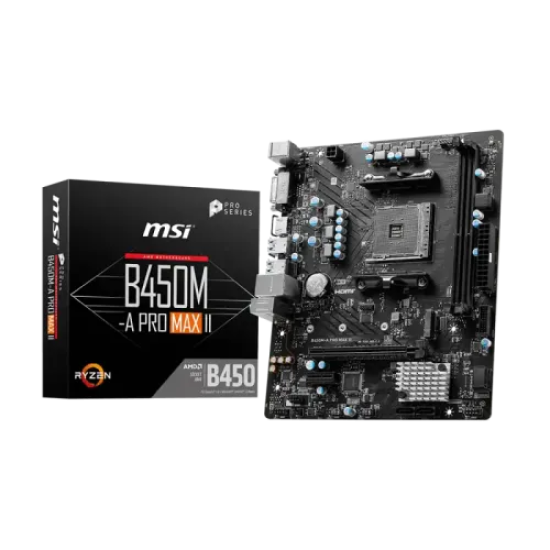 MSI B450M-A PRO MAX II AMD AM4 Motherboard