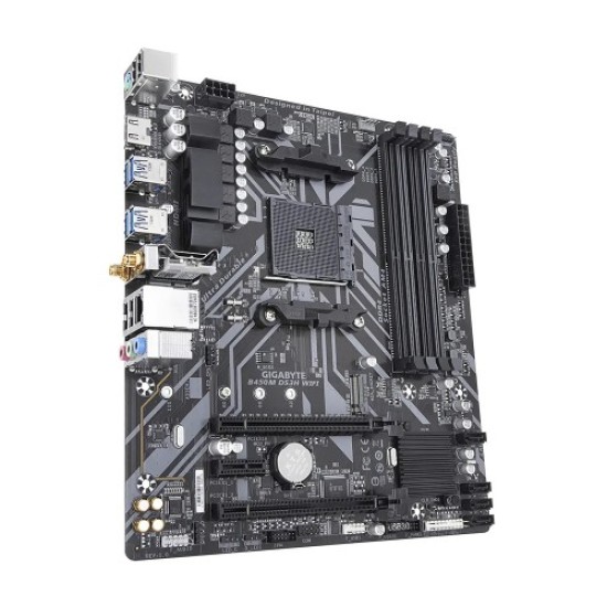 GIGABYTE B450M DS3H WIFI AM4 AMD Micro ATX Motherboard