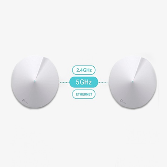 TP-Link Deco M5 AC1300 Secure Whole-Home Wi-Fi Router with Access point (2 Pack)