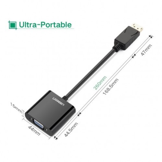 Ugreen HDMI To VGA + HDMI + 3.5mm Converter #40744