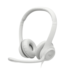 Logitech H390 Stereo USB Headset White