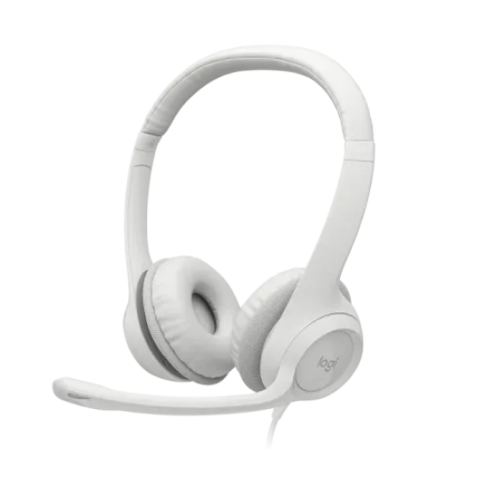 Logitech H390 Stereo USB Headset White