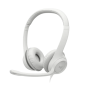 Logitech H390 Stereo USB Headset White