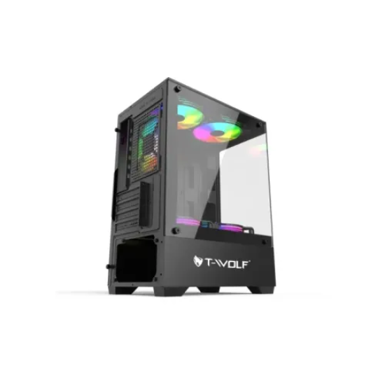 T-Wolf Ice Cooler X5 ARGB M-ATX Mid Tower Gaming Casing