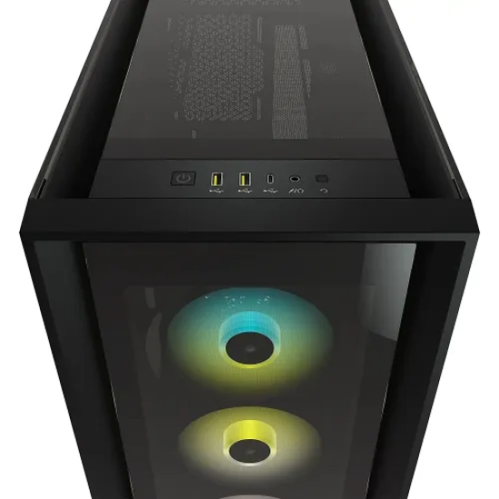 Corsair iCUE 5000X RGB Tempered Glass Mid-Tower ATX PC Smart Case