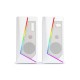 Redragon ANVIL GS520 - RGB 2.0 Channel Gaming Wired Desktop Speakers (White)