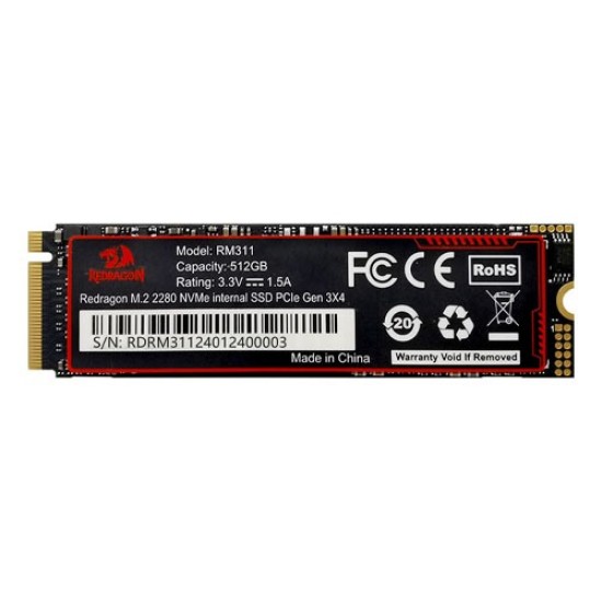 Redragon RM311 512GB Pcie GEN 3.0 M.2 NVME SSD