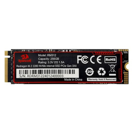 Redragon RM312 256GB Pcie GEN 3.0 M.2 NVME SSD