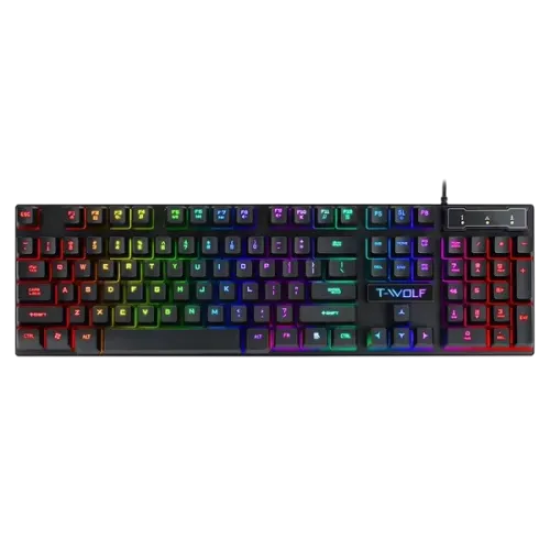 T-Wolf T20 Wired RGB Gaming Keyboard