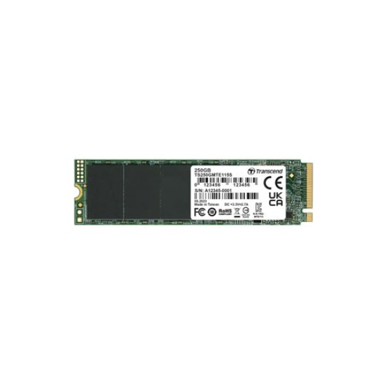 Transcend 115S 250GB M.2 PCIe Gen3 x4 NVMe SSD (M-Key)
