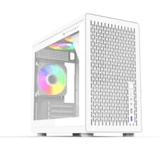 T-Wolf XPLENDER X5 BH ARGB M-ATX Portable Casing White