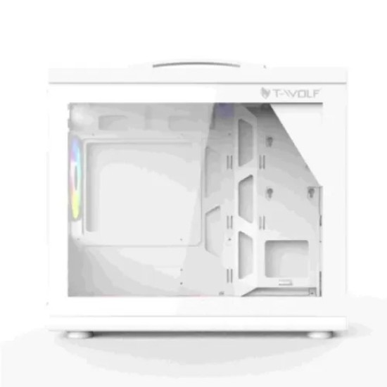 T-Wolf XPLENDER X5 BH ARGB M-ATX Portable Casing White